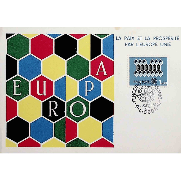 1962 Postal Máximo Europa CEPT