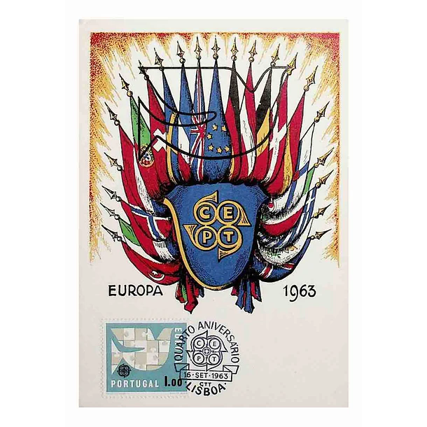 1963 Postal Máximo Europa CEPT