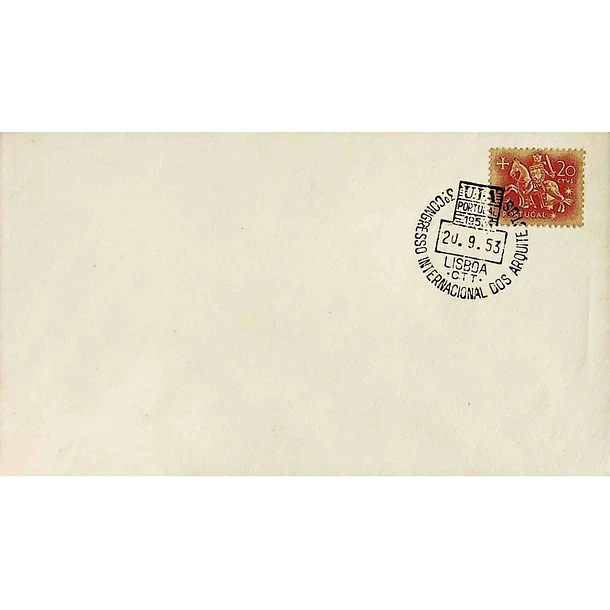 1953 Carimbo Comemorativo 3º Congresso Internacional dos Arquitectos
