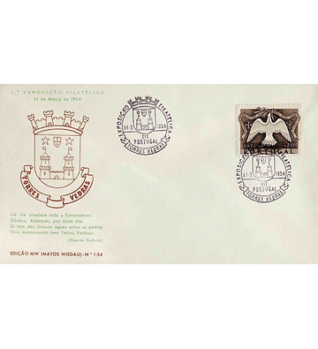 1954 Carimbo Comemorativo da Exposição Filatélica de Torres Vedras