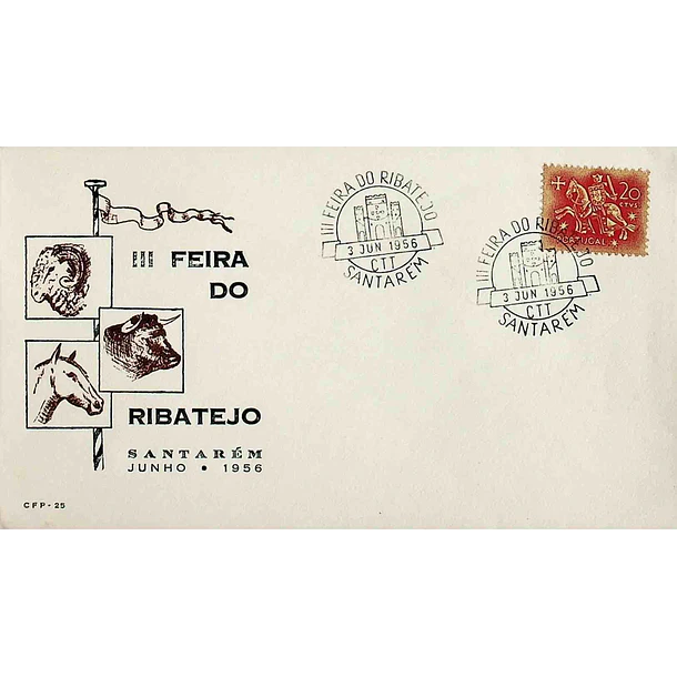 1956 Carimbo Comemorativo da 3ª Feira do Ribatejo
