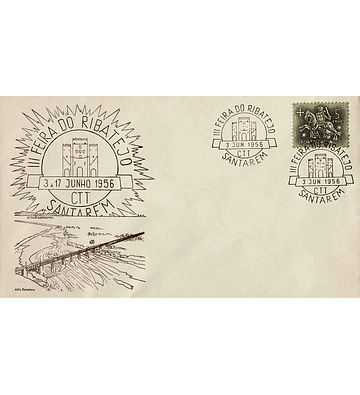 1956 Carimbo Comemorativo da 3ª Feira do Ribatejo