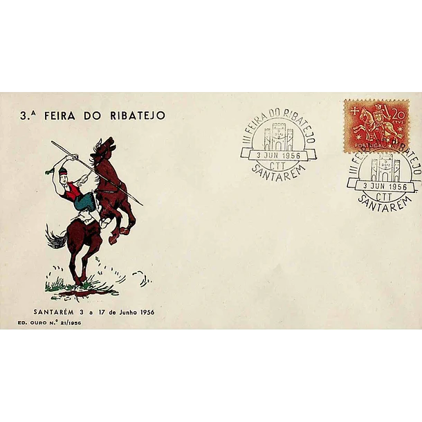 1956 Carimbo Comemorativo da 3ª Feira do Ribatejo