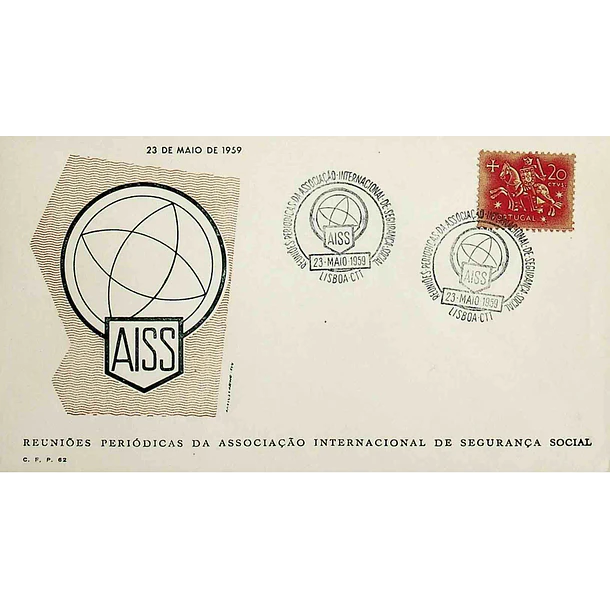 1959 Carimbo Comemorativo das Reuniões Periódicas da Associação Internacional de Segurança Social