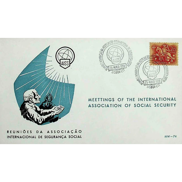 1959 Carimbo Comemorativo das Reuniões Periódicas da Associação Internacional de Segurança Social
