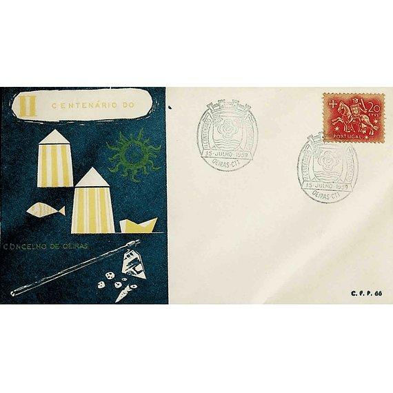 1959 Carimbo Comemorativo do 2º Centenário do Concelho de Oeiras