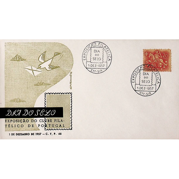 1957 Carimbo Comemorativo do Dia do Selo - Exposição Filatélica