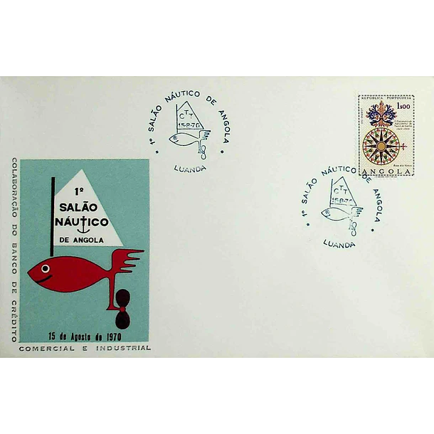 1970 Carimbo Comemorativo do 1º Salão Náutico de Angola