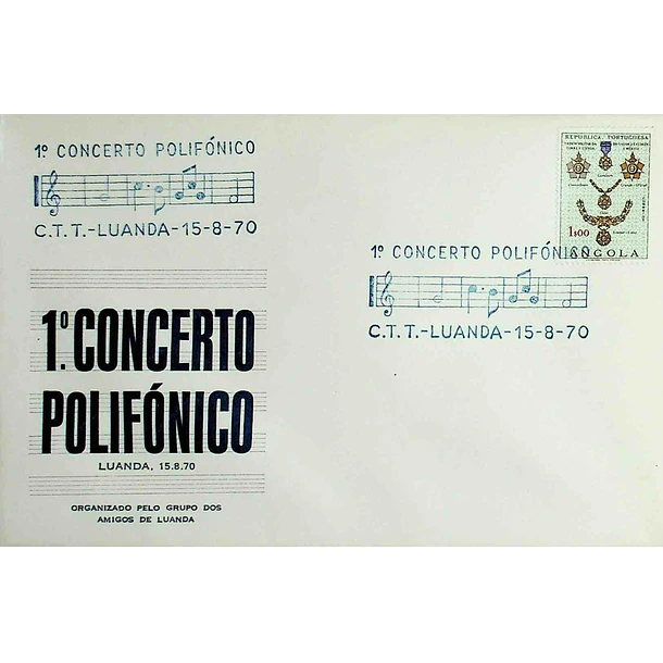 1970 Carimbo Comemorativo do 1º Concerto Polifónico