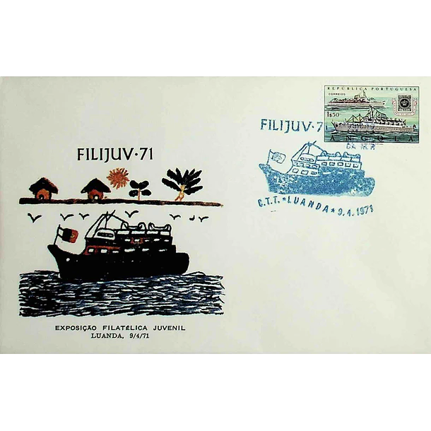 1971 Carimbo Comemorativo da Filijuv 71 - Exposição Filatélica Juvenil da Mocidade