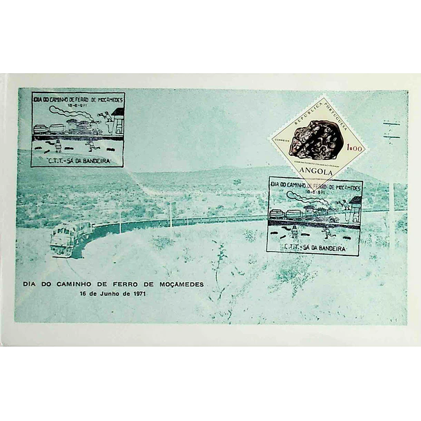 1971 Carimbo Comemorativo Dia do Caminho de Ferro de Moçâmedes