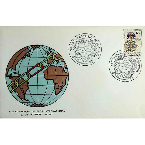 1971 Carimbo Comemorativo da 8ª Convenção do Elos Internacional