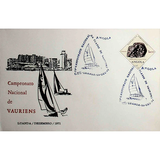 1971 Carimbo Comemorativo do 4º Campeonato Nacional da Classe de Vauriens