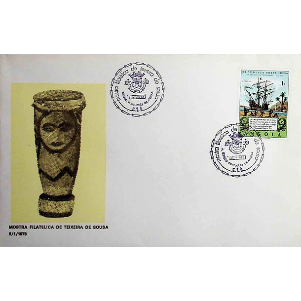 1973 Carimbo Comemorativo da Mostra Filatélica de Teixeira de Sousa