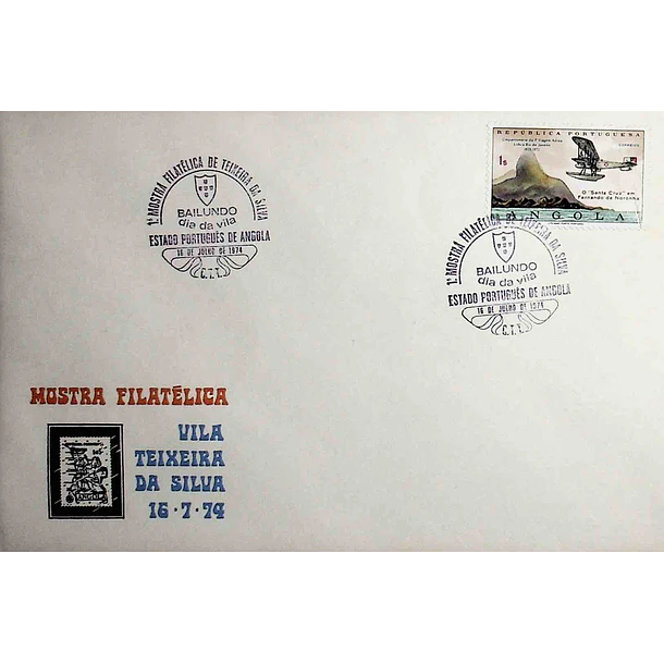 1973 Carimbo Comemorativo da Mostra Filatélica de Teixeira da Silva