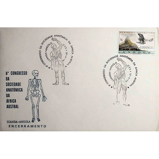 1974 Carimbo Comemorativo do Congresso da Sociedade Anatómica da África Austral