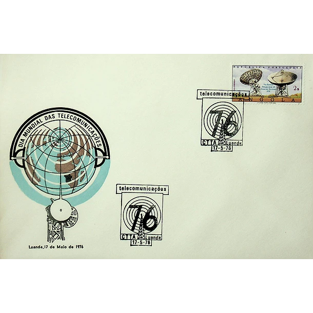 1976 Carimbo Comemorativo do Dia Mundial das Telecomunicações