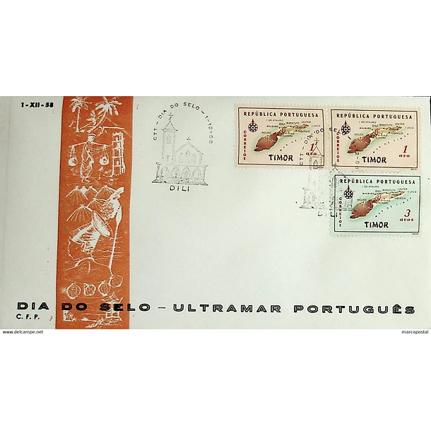 1958 Carimbo Comemorativo do Dia do Selo