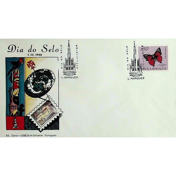 1958 Carimbo Comemorativo do Dia do Selo