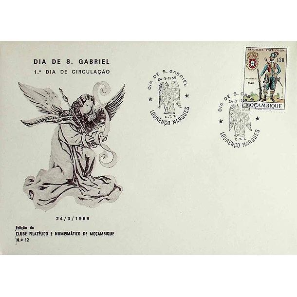 1969 Carimbo Comemorativo do Dia de São Gabriel