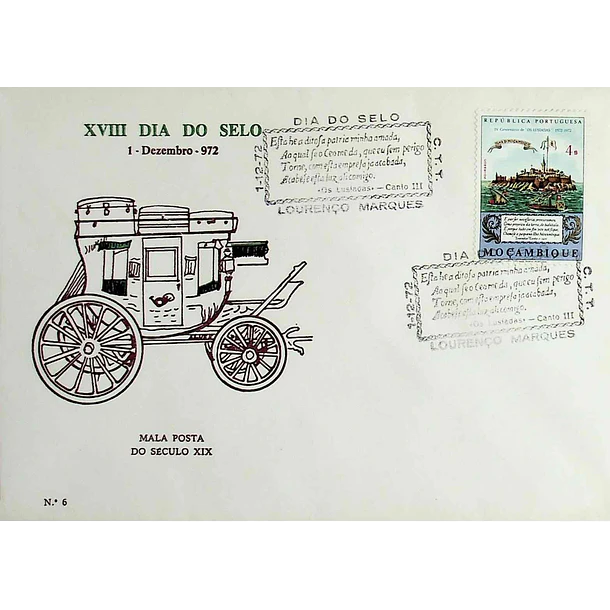 1972 Carimbo Comemorativo do Dia do Selo