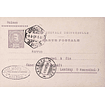 1908 Bilhete Postal Inteiro D. Carlos 20 r. Violeta-cinzento enviado de Lisboa para Langnau