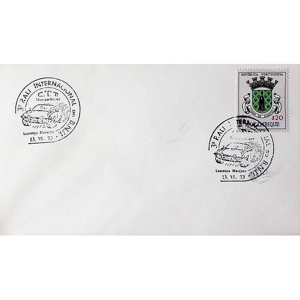 1973 Carimbo Comemorativo do Rali Internacional do BNU