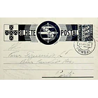 1936 Bilhete Postal Inteiro «Tudo pela Nação» de 25 c. azul enviado de Pombal para o Porto 1