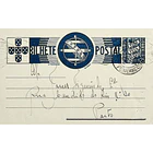 1936 Bilhete Postal Inteiro «Tudo pela Nação» de 25 c. azul enviado de Penamacor para o Porto 1