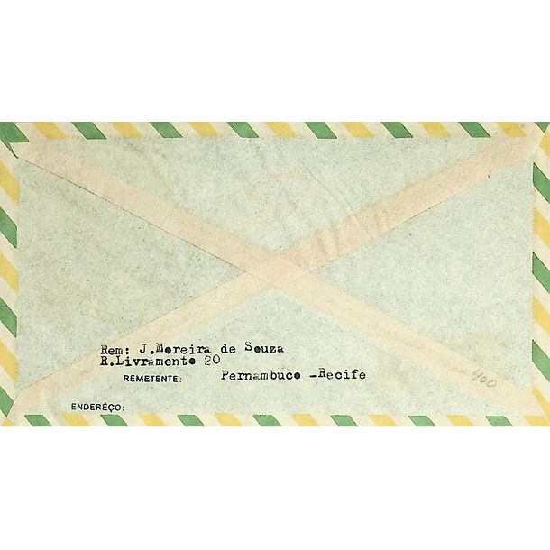 1954 Brasil Carimbo Comemorativo dos Serviços Aéreos Cruzeiro do Sul
