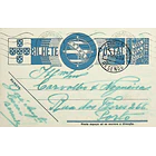 1939 Bilhete Postal Inteiro «Tudo pela Nação» de 25 c. azul enviado de Resende para o Porto 1