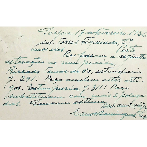 1936 Bilhete Postal Inteiro «Tudo pela Nação» de 25 c. azul enviado de Serpa para o Porto