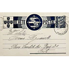 1936 Bilhete Postal Inteiro «Tudo pela Nação» de 25 c. azul enviado de Ervedosa do Douro para o Porto 1