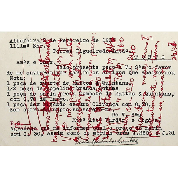 1937 Bilhete Postal Inteiro «Tudo pela Nação» de 25 c. azul enviado de Albufeira para o Porto