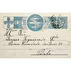 1936 Bilhete Postal Inteiro «Tudo pela Nação» de 25 c. azul enviado de Mesão Frio para o Porto 1