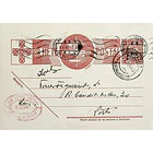 1942 Bilhete Postal Inteiro «Tudo pela Nação» de 30 c. ocre-castanho enviado de Oliveira do Bairro para o Porto 1
