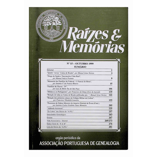 Revista Raízes & Memórias n.º 15