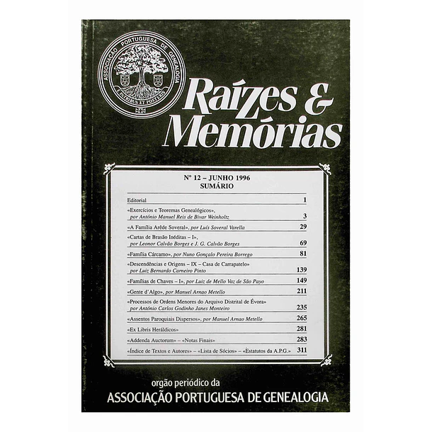 Revista Raízes & Memórias n.º 12