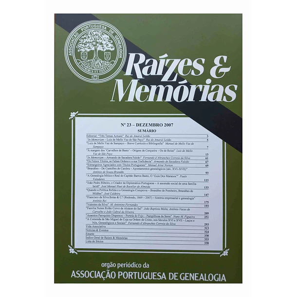 Revista Raízes & Memórias n.º 23 
