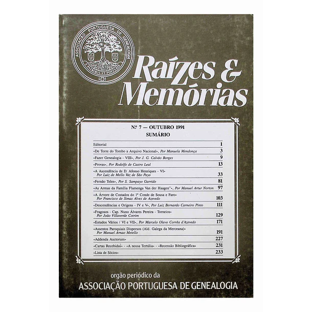 Revista Raízes & Memórias n.º 07