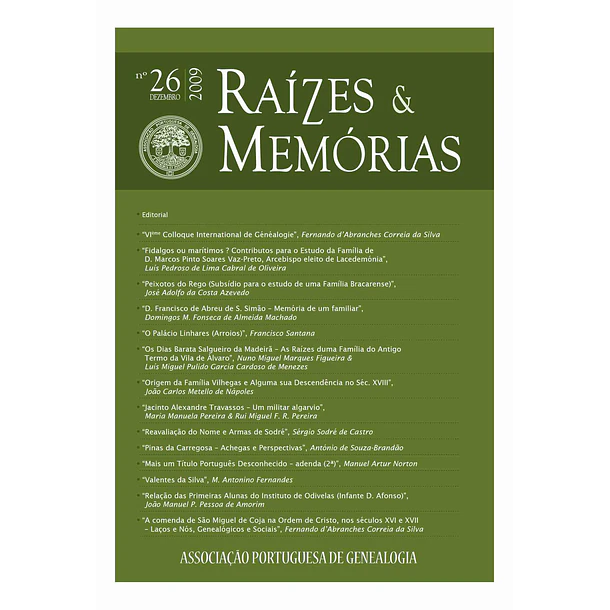 Revista Raízes & Memórias n.º 26