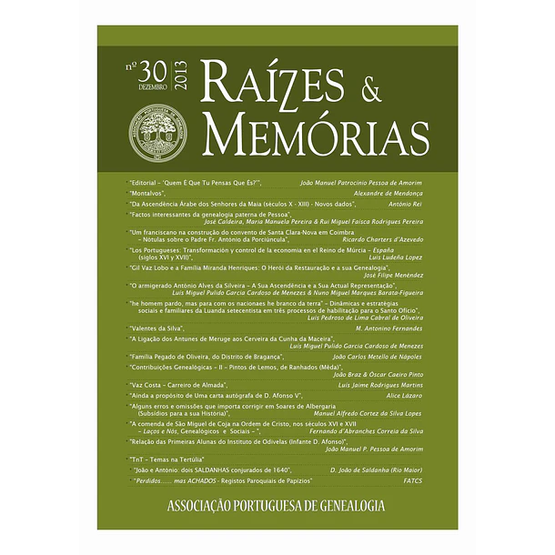 Revista Raízes & Memórias n.º 30