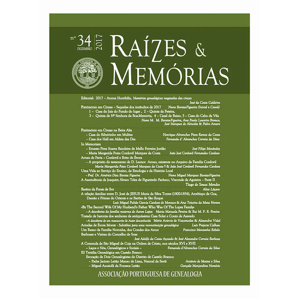 Revista Raízes & Memórias n.º 34