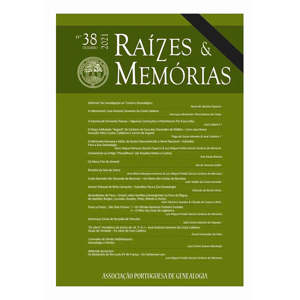 Revista Raízes & Memórias n.º 38
