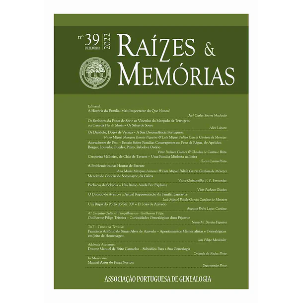 Revista Raízes & Memórias n.º 39