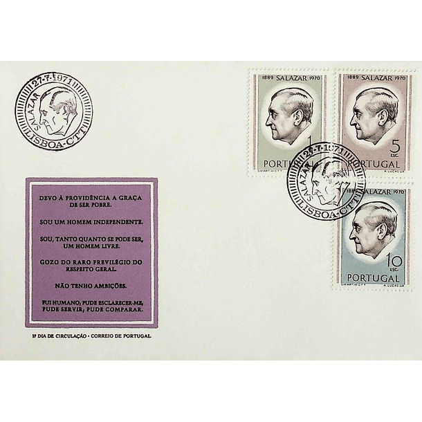 1971 FDC Salazar