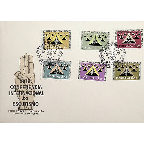 1962 FDC  18º Conferência Internacional de Escutismo