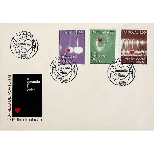 1972 FDC Mês Mundial do Coração