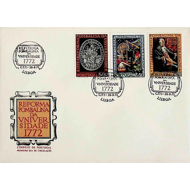 1972 FDC Reforma Pombalina da Universidade de Coimbra