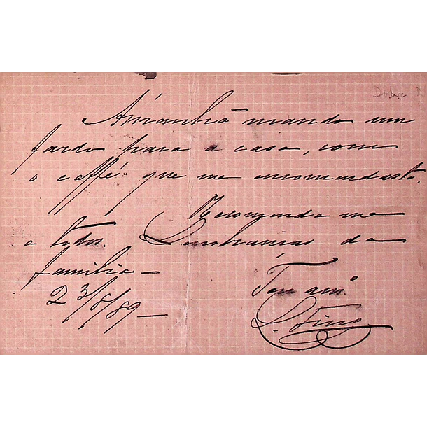 1889 Bilhete Postal Inteiro D. Luís I 10 r. Castanho escuro enviado de Lisboa para a Covilhã